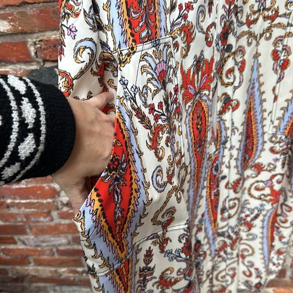 Mara Hoffman Juno Dress Ivory Multi Ladeo Paisley - Picture 8 of 8